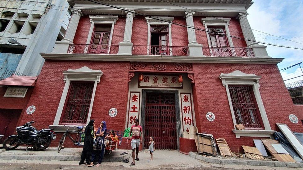 The building which housed the Nanking restaurant in Kolkata