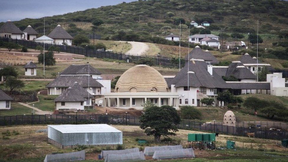 A view of the controversial homestead of South African President Jacob Zuma in Nkandla on January 21, 2014