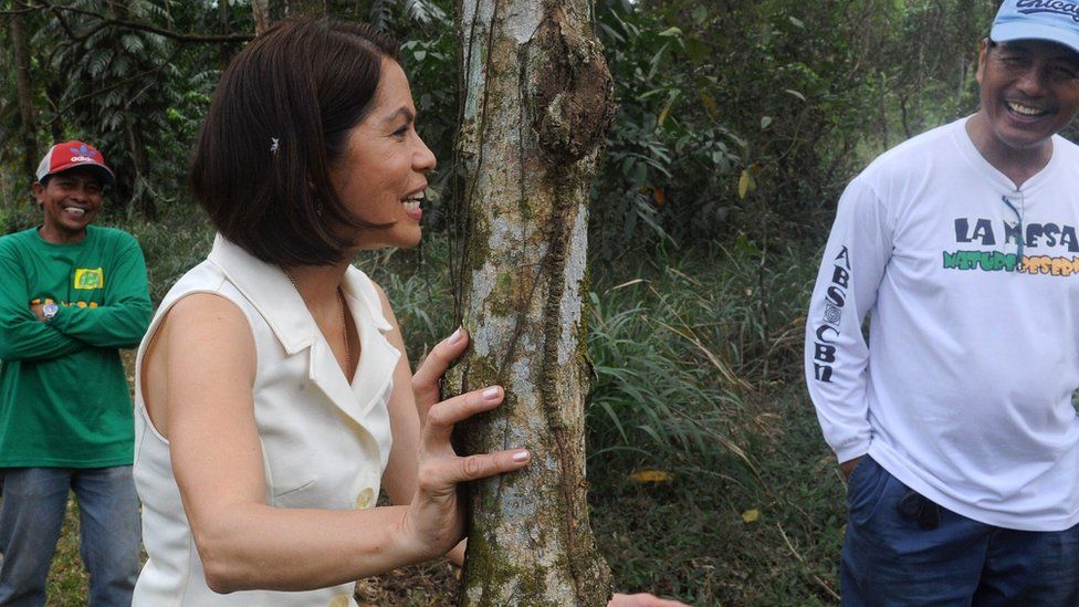 Gina Lopez in the Manila forest in the Philippines