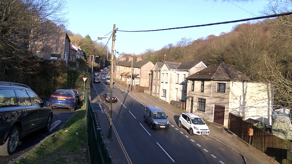 The A472 in Hafodyrynys