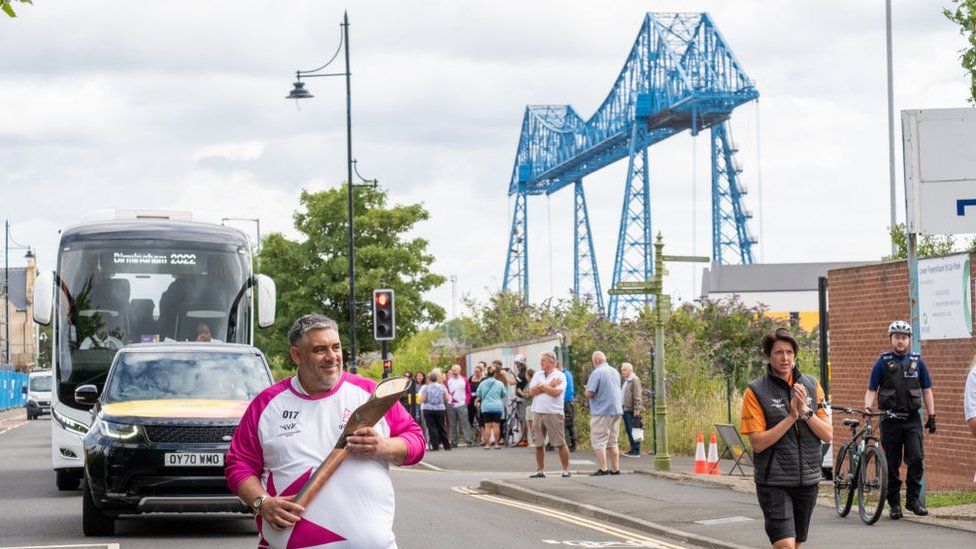 Queen's Baton Relay reaches Teesside and County Durham BBC News