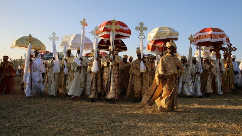 People in religious dress