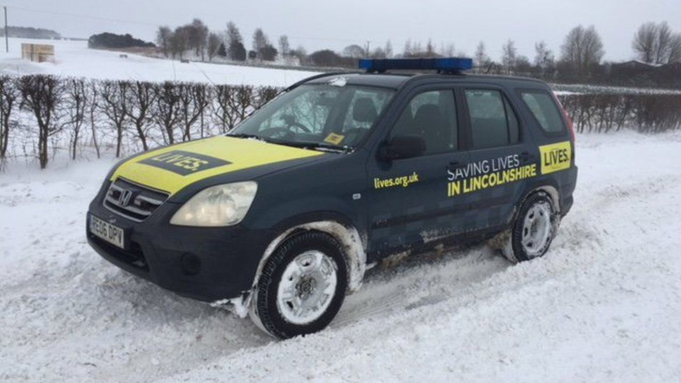 LIVES vehicle in snow