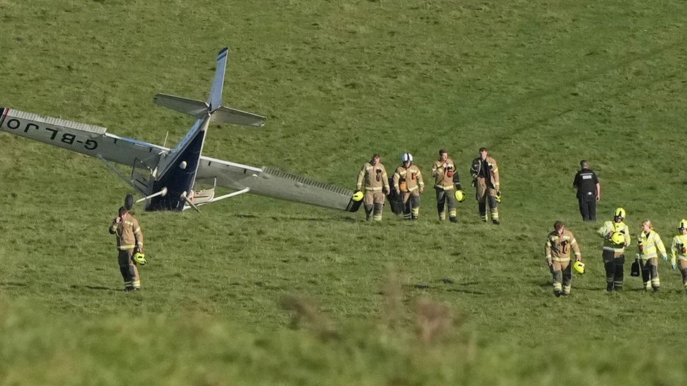 Shoreham Light plane crashes in field at Mill Hill BBC News