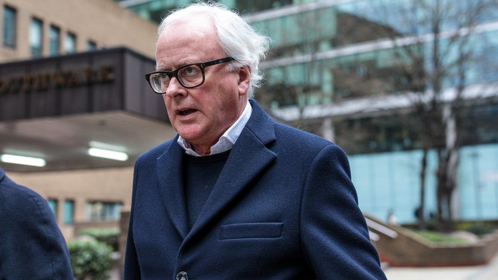 Former chief executive of Barclays John Varley leaves Southwark Crown Court on January 14, 2019 in London, England. Four former Barclays executives appear charged with conspiracy to commit fraud and 'unlawful financial assistance' relating to billions of pounds raised from Qatar in 2008.