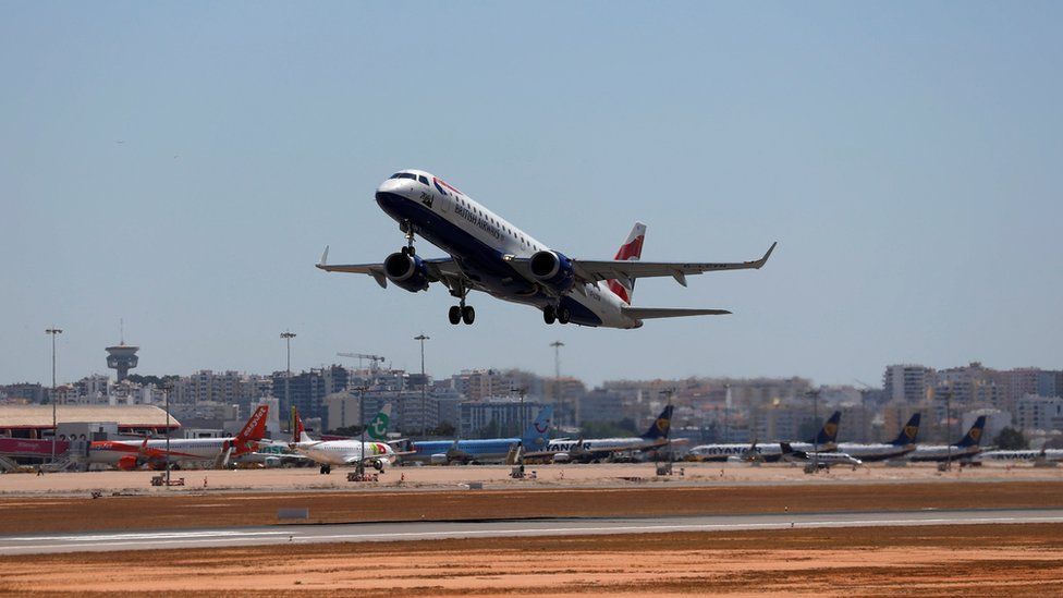 BA flight leaves Faro on Monday