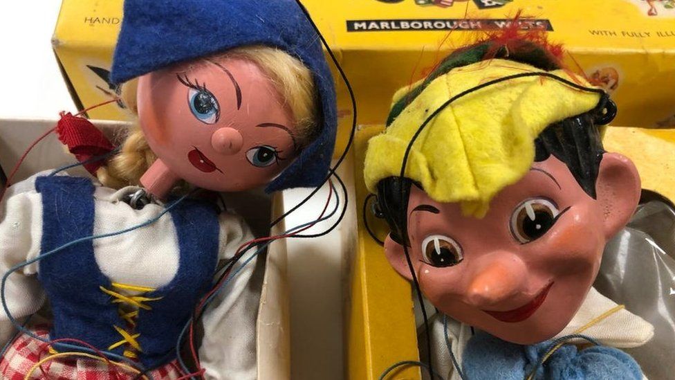 Las marionetas Pelham se hacían a mano en su fábrica de Marlborough