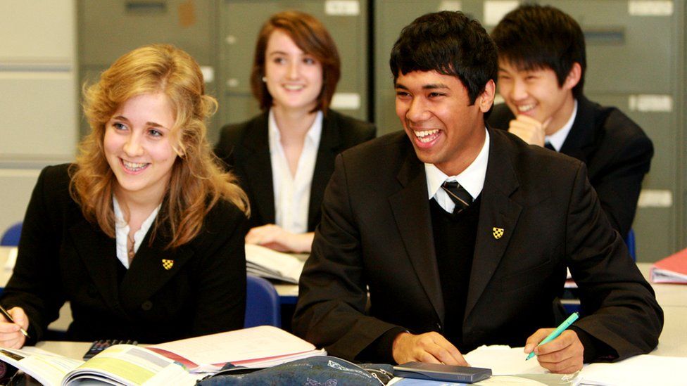 Sixth formers at WCGS