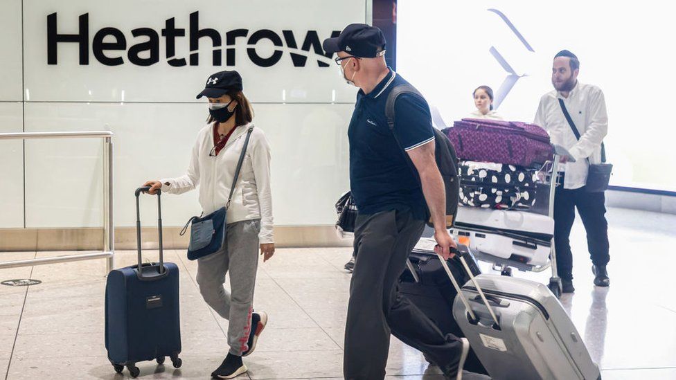 Passengers at Heathrow