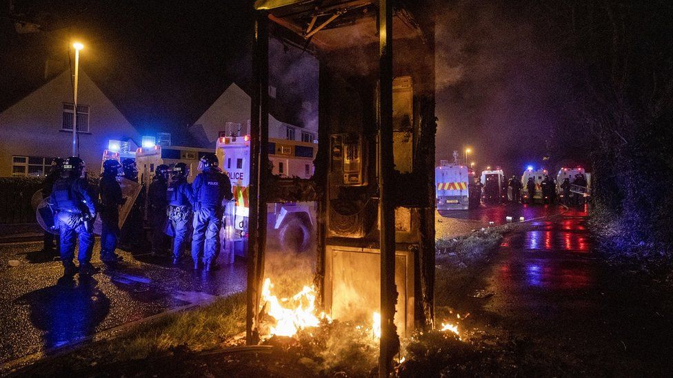 Police attended another night of disorder in Waterside in Derry