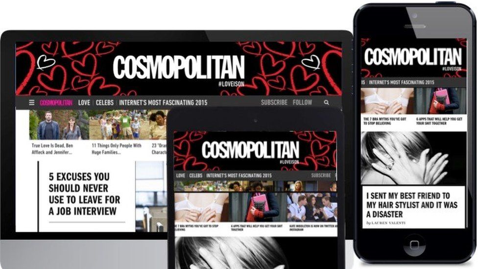 Cosmopolitan digital screengrabs