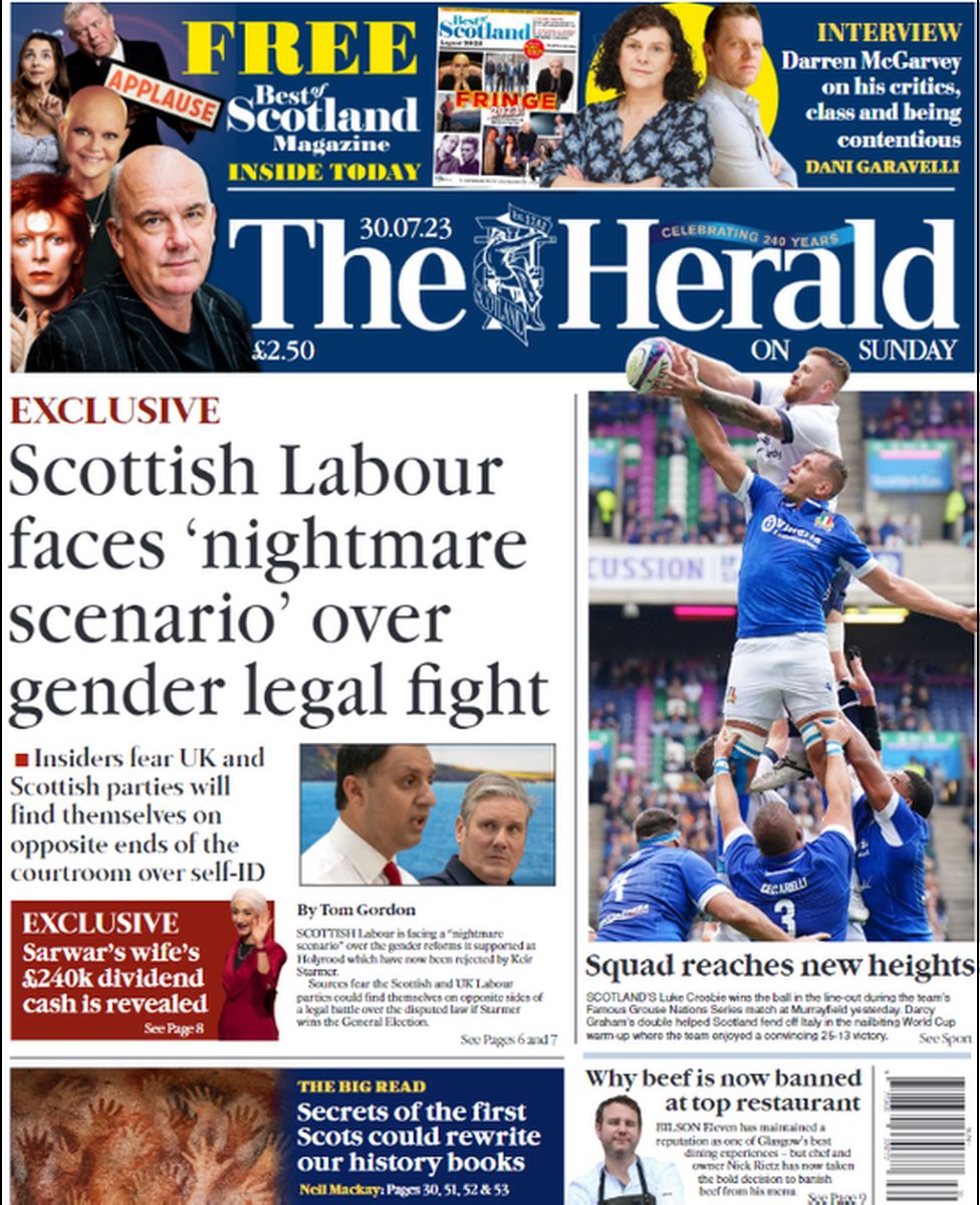 Scotland's papers: Council tax rethink and PM 'on motorists' side ...