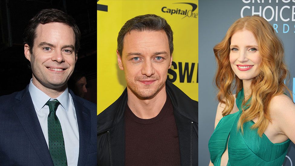 Bill Hader, James MacAvoy and Jessica Chastain
