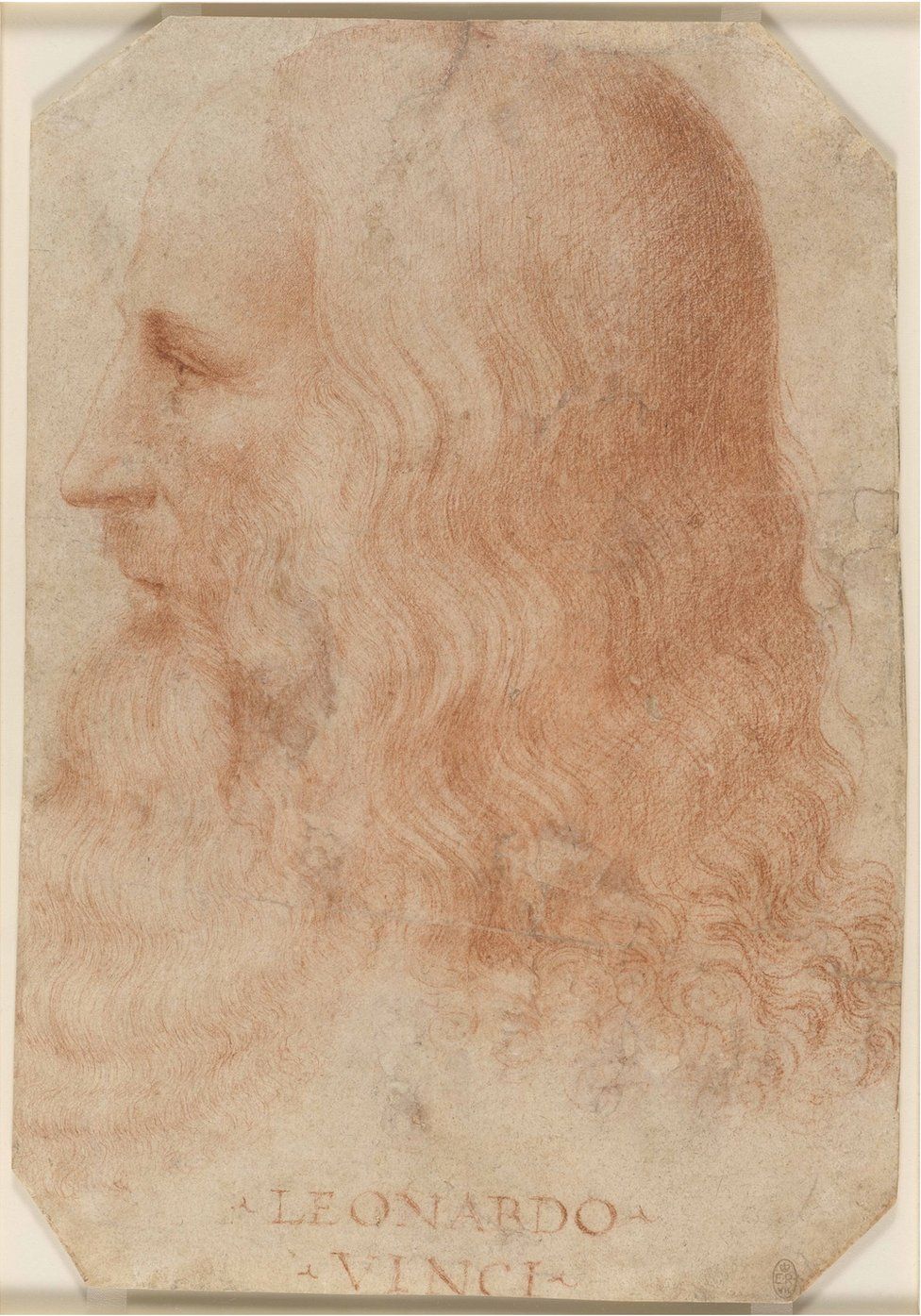 A portrait of Leonardo da Vinci by Francesco Melzi