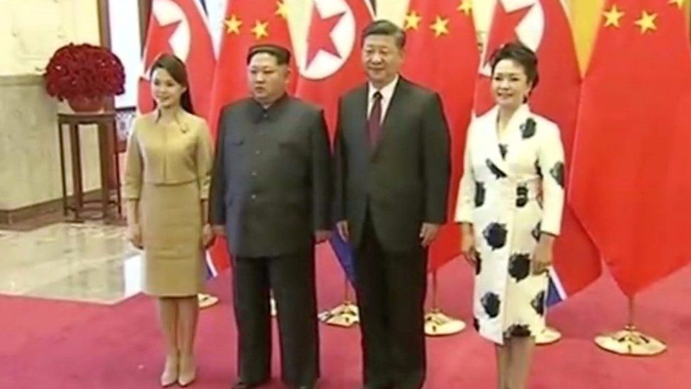 President Kim meets President Xi