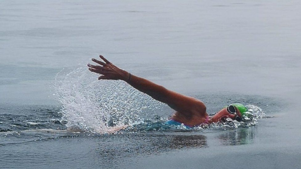 Open water swimmer
