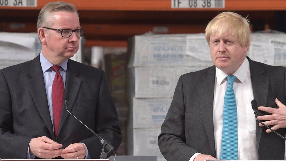 Michael Gove and Boris Johnson campaigned for Brexit together ahead of the 2016 referendum