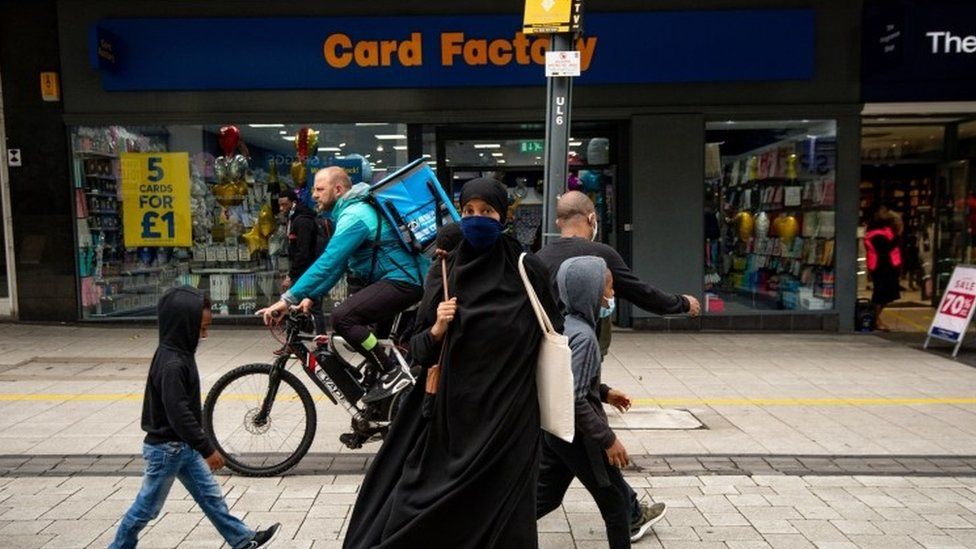 People in Birmingham city centre