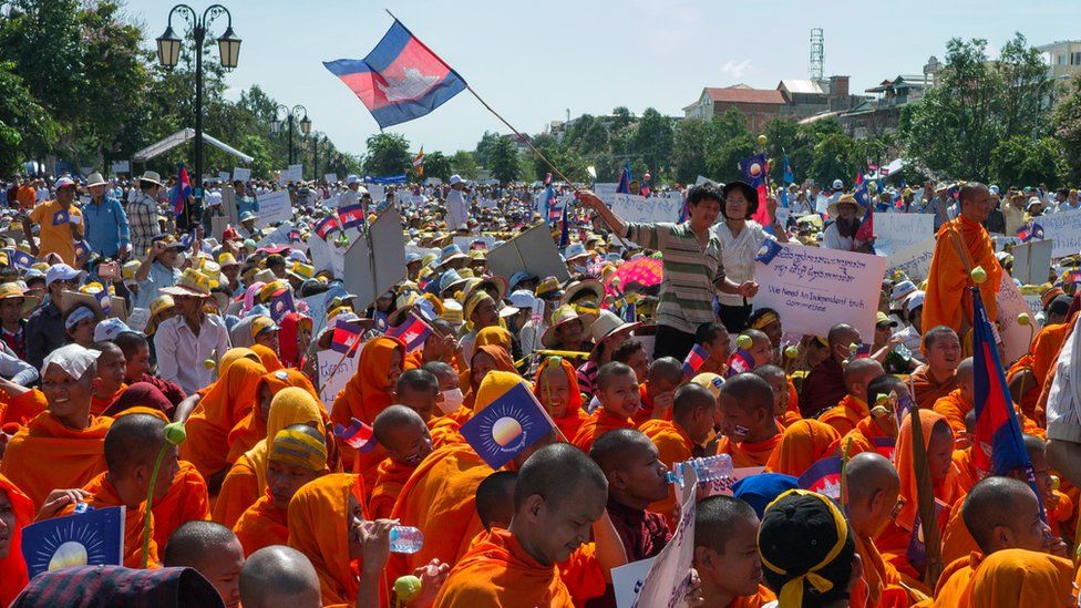 Cambodia opposition protests in 2013
