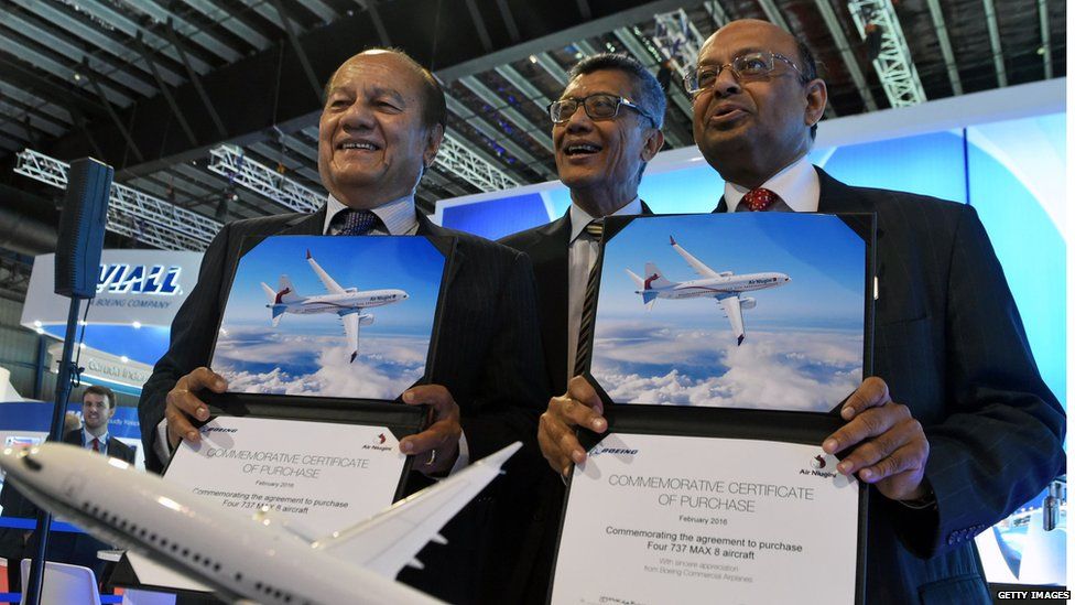 Papua New Guinea's Air Niugini announced an order for four Boeing 737 MAX