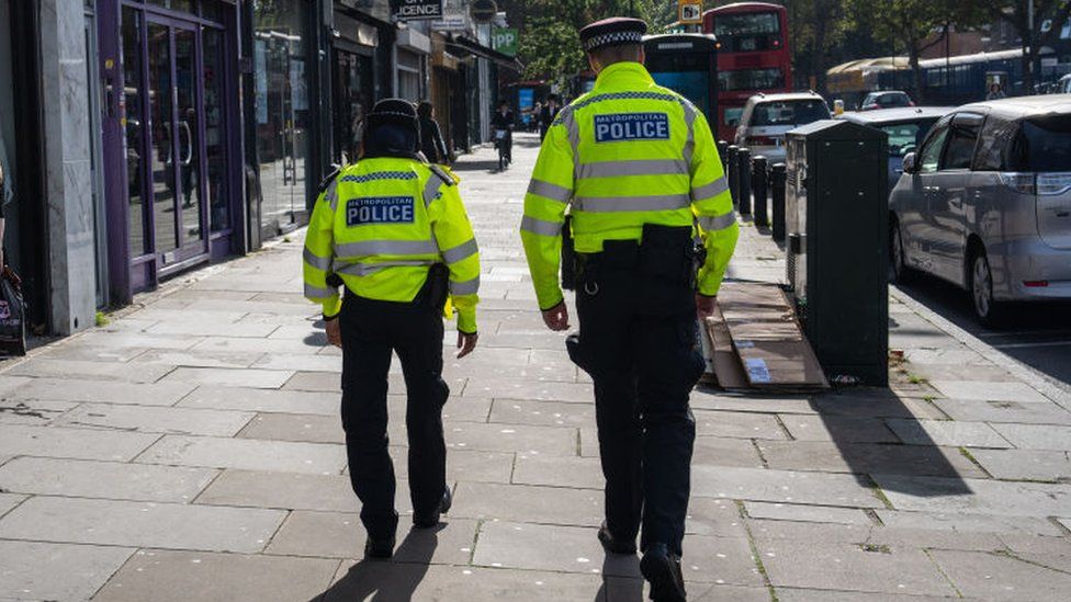 Police in Stamford Hill, north London