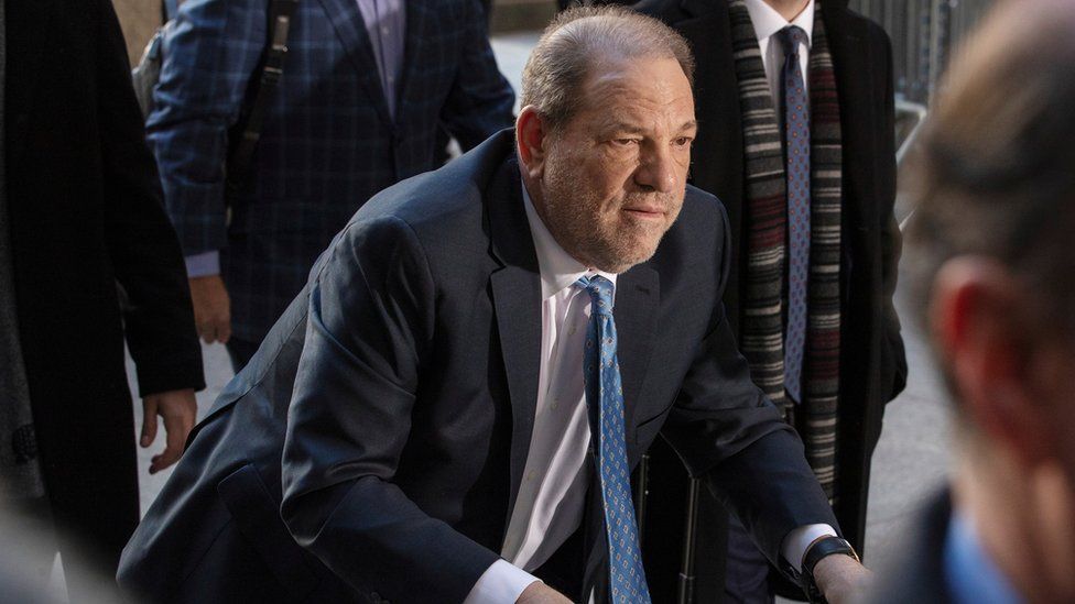 Harvey Weinstein arrives at New York Criminal Court