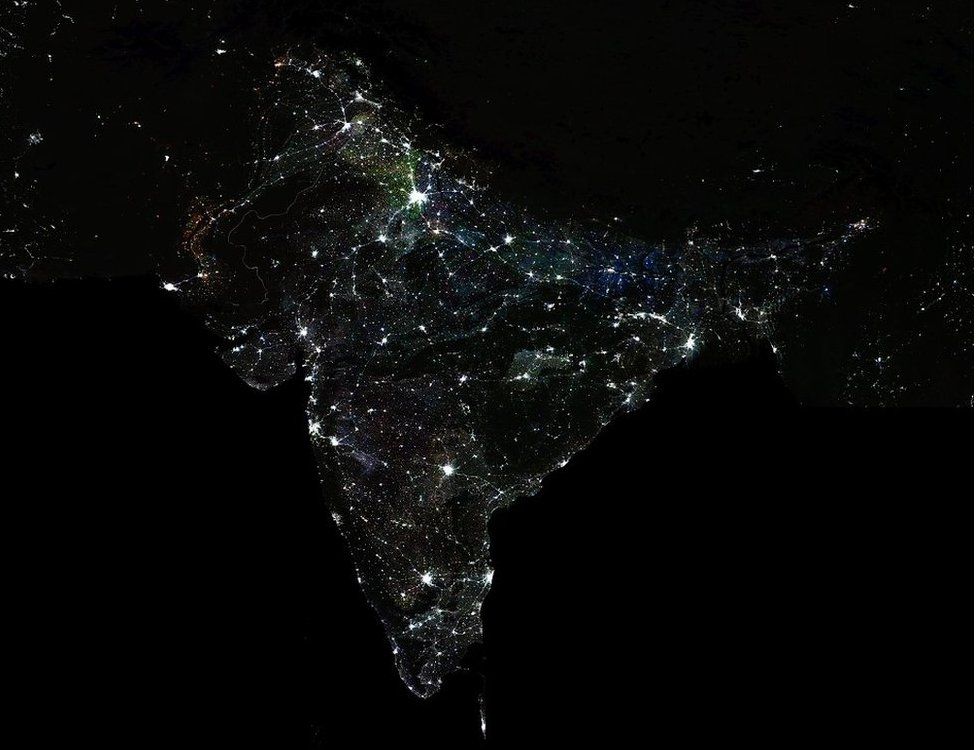 Inequality in India can be seen from outer space BBC News