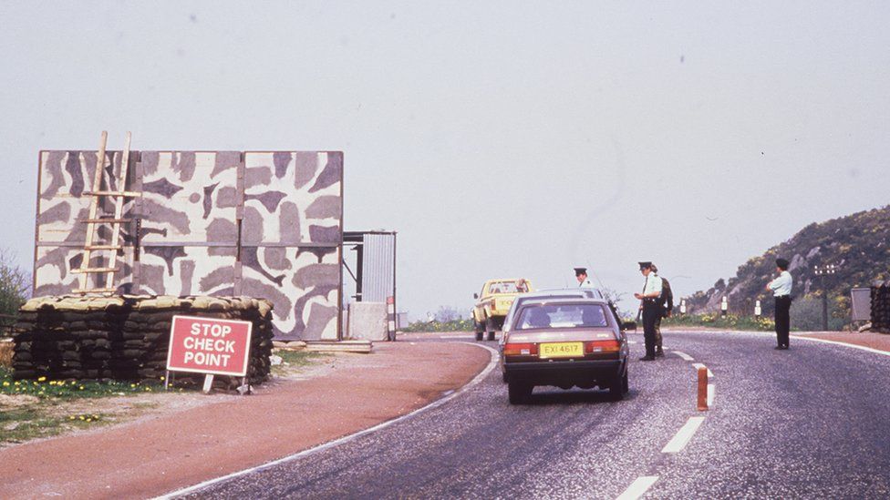 Border checkpoint at Kileen near Newry