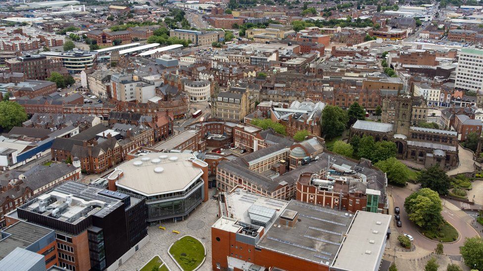 Aerial image of Wolverhampton