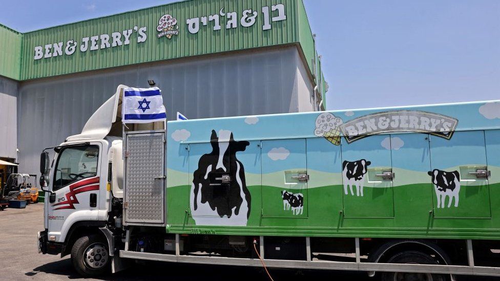 грузовик на заводе Ben & Jerry's на юге Израиля