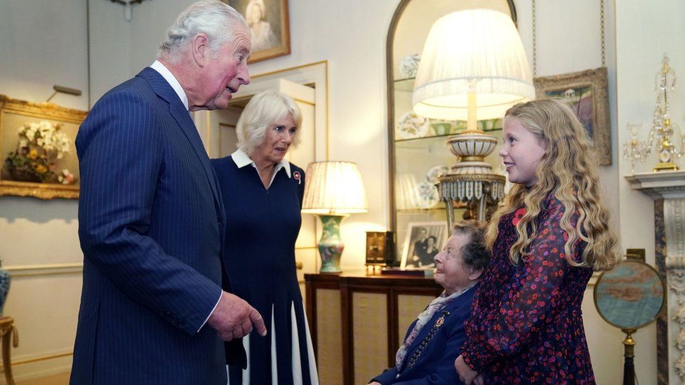 Jill Gladwell met Prince Charles and Camilla during the launch of the poppy appeal