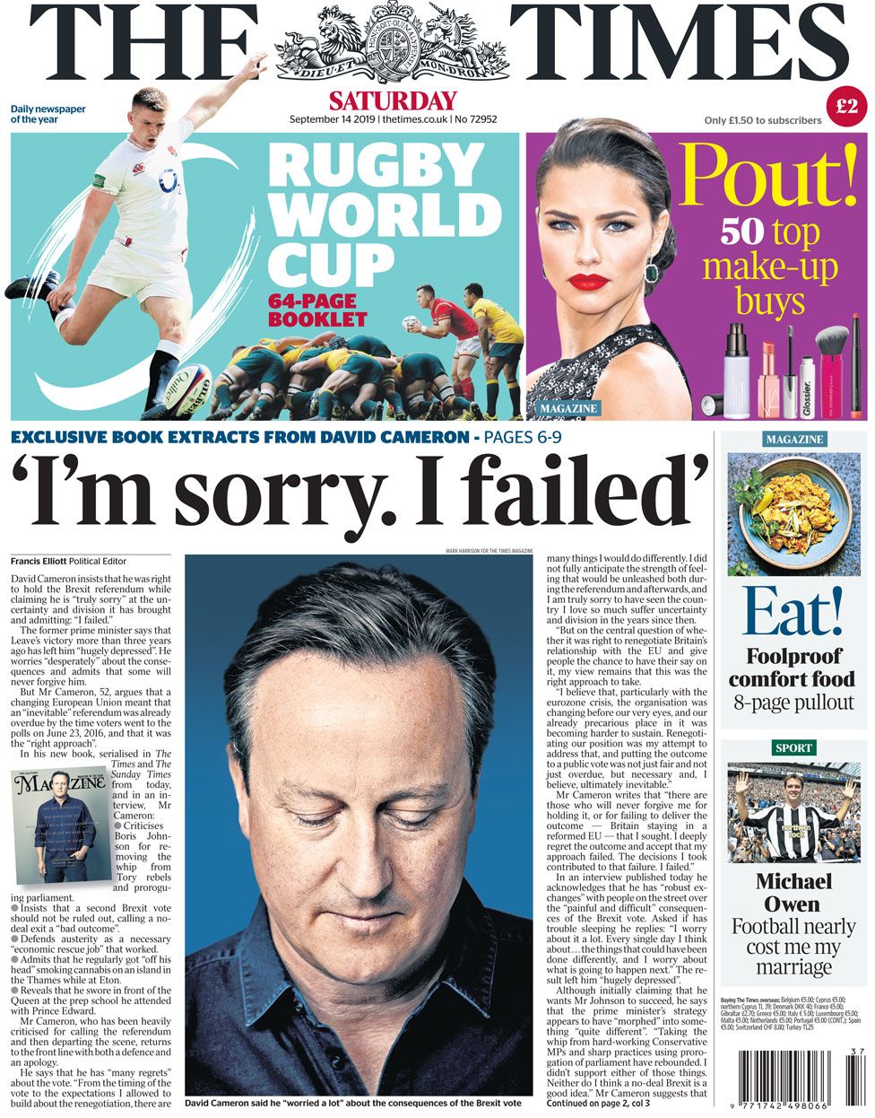 Flipboard Newspaper Headlines Cameron doesn t Regret Brexit Vote 