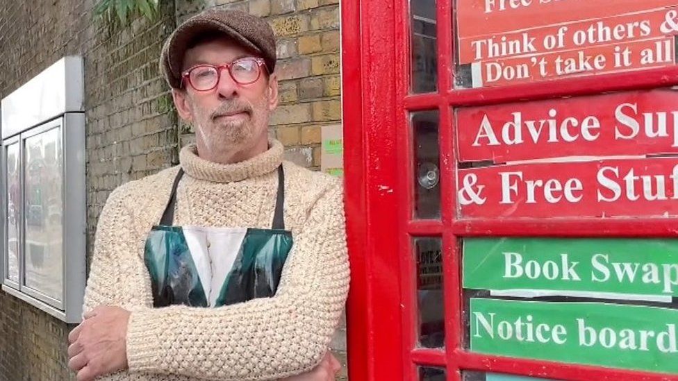 An old phone box, has been helping people struggling with the rising costs of living in Deptford.