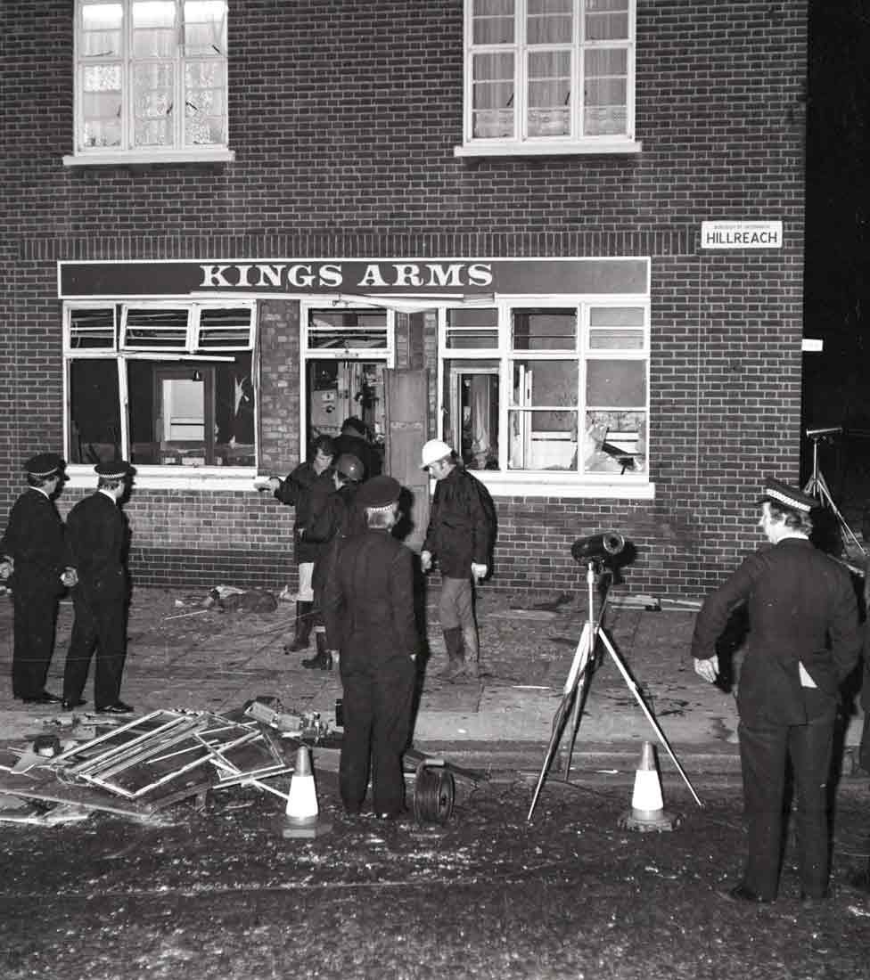 King's Arms after the bombing