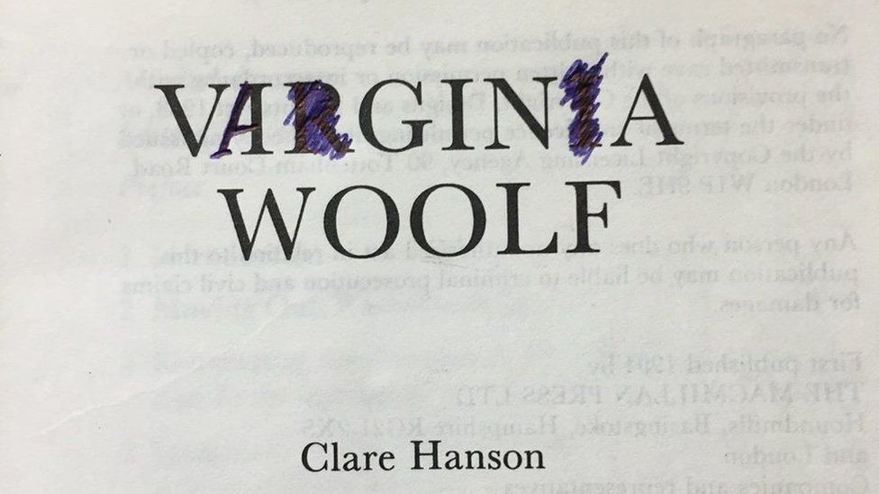 Defaced book in English Faculty Library, University of Oxford