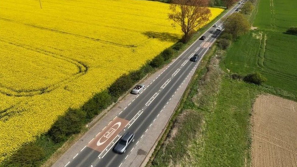 Artist's impression of the plans to dual the A47 at Blofield and North Burlingham