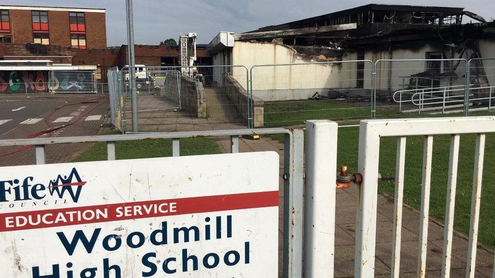 Fire hit Dunfermline school could be closed for a year BBC News