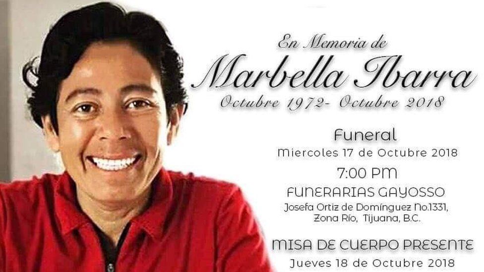 A funeral note for Marbella Ibarra