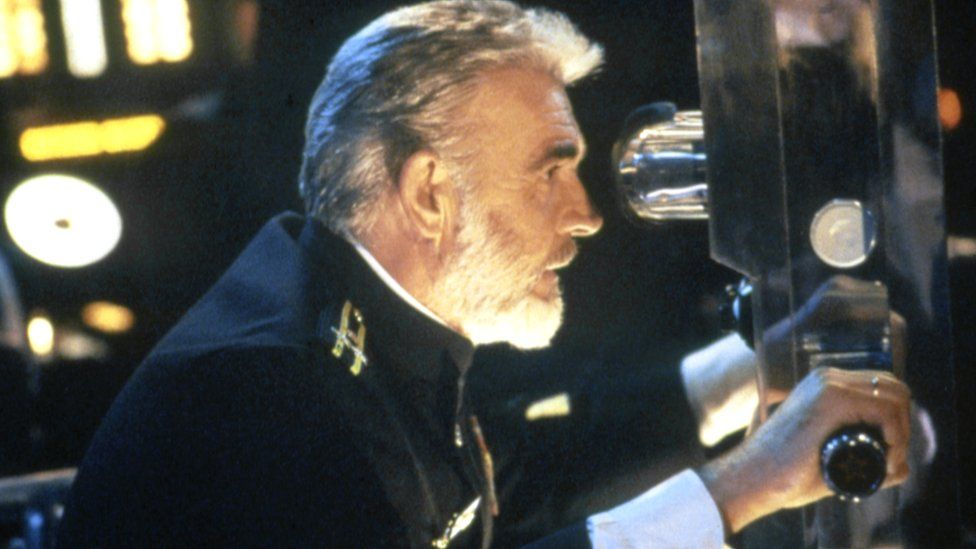 Sean Connery on the set of The Hunt for Red October