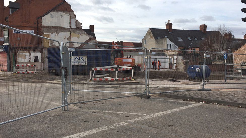 Demolition work at the Hinckley Road shop blast site ends