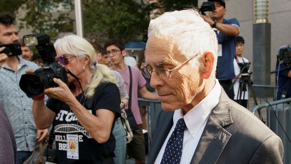 Joseph Bankman, father of Sam Bankman-Fried, the founder of bankrupt cryptocurrency exchange FTX, leaves the courthouse, after U.S judge revoked Bankman-Fried's bail, in New York, U.S., August 11, 2023.