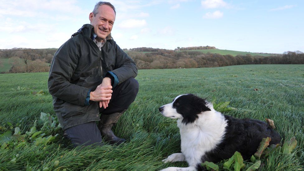 Gareth Davies and dog
