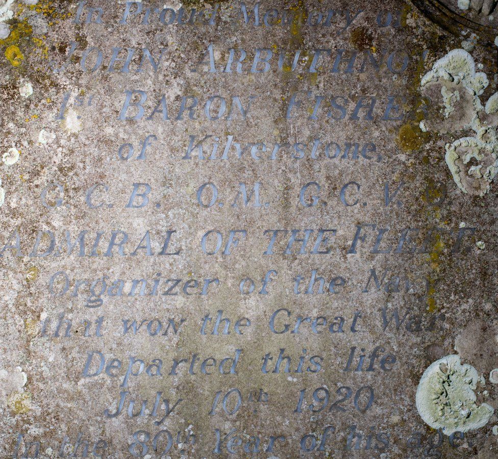 gravestone of Jacky Fisher