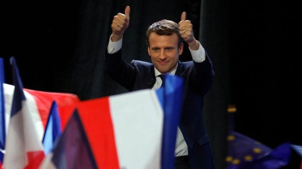 French presidential candidate Emmanuel Macron