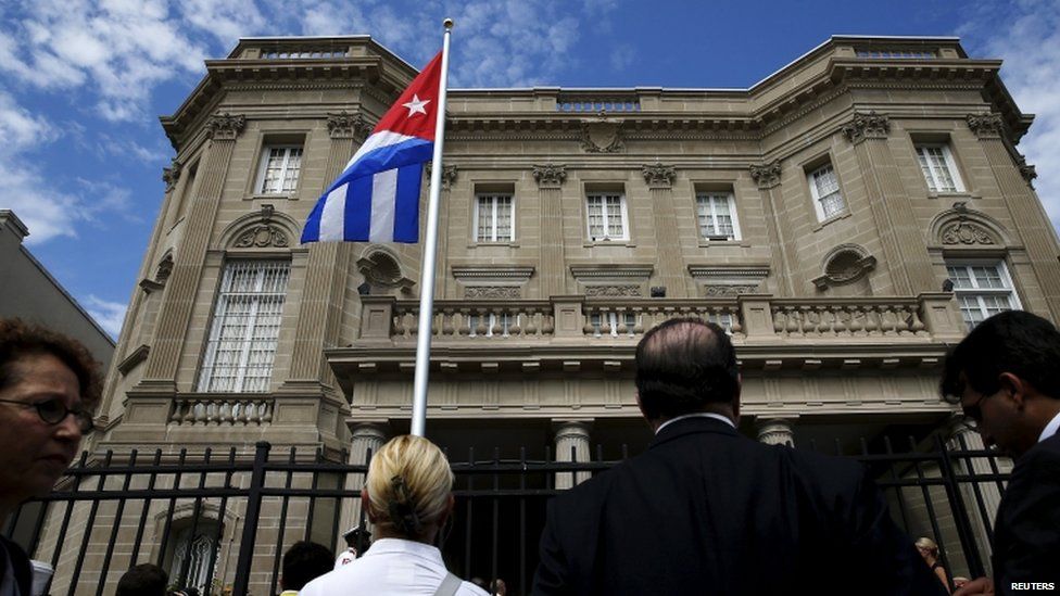 Cuban embassy ceremony in Washington, 20 July 15