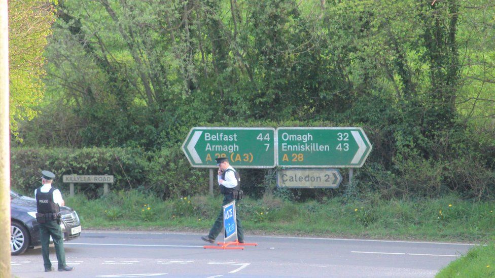 Killyleagh Road crash scene