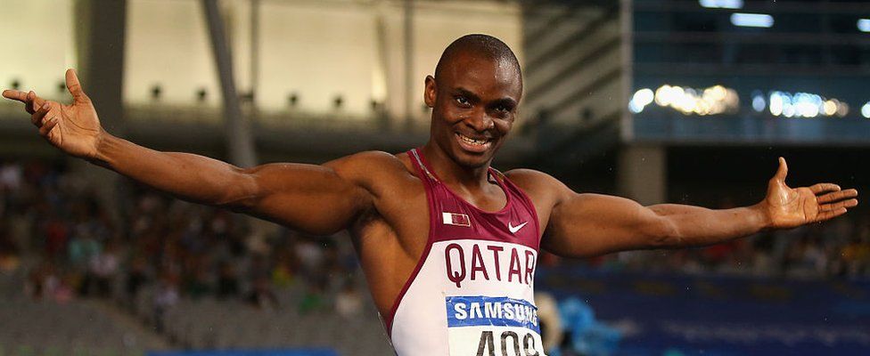 Sprinter Femi Ogunode represents Qatar