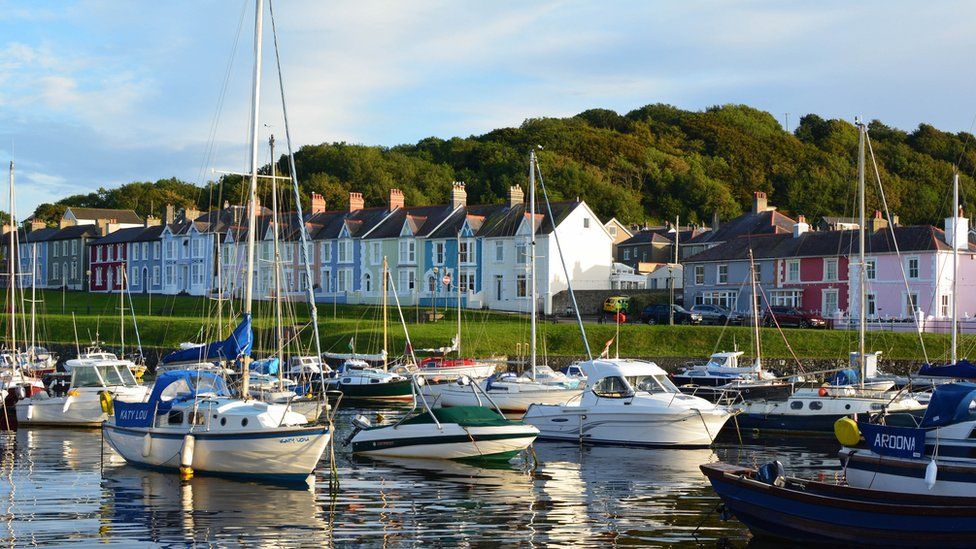 Boats on Aberaeron harbour