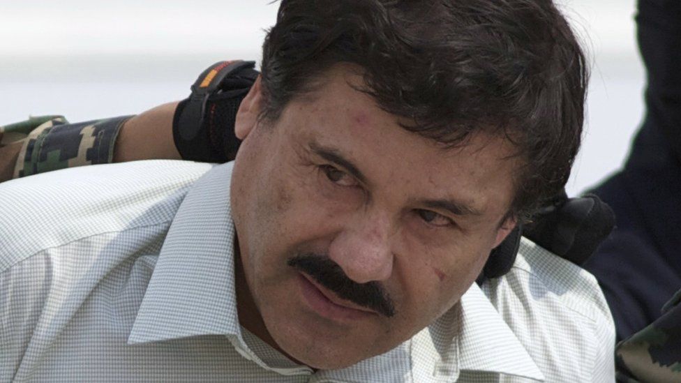 Joaquin "El Chapo" Guzman after his capture in 2014