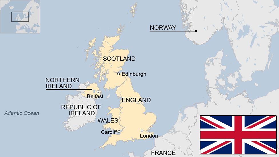 map of england